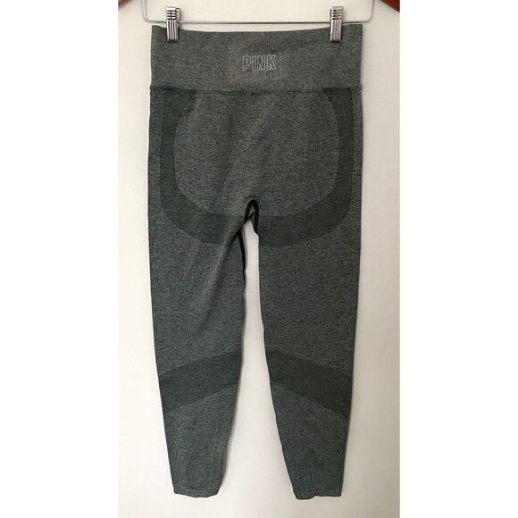 Victorias Secret Pink Active Green Seamless Stretchy Stretchy Leggings Sz M - Picture 4 of 8